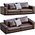 Elegant Hamilton Sofa by Minotti 3D model small image 1