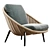 Luxury Outdoor Seating: Minotti Lido Cord Armchair 3D model small image 1