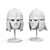 Authentic Medieval European Warrior Helmet 3D model small image 3