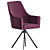 Unique Half Armchair Miami in Metal Support 3D model small image 1