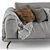 Modern Italian Sofa Dall'Agnese POLDO 3D model small image 4