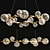 Luxury LED Chandelier Illumination 3D model small image 1