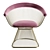 Elegant Velvet Chair - CASANOVA 3D model small image 2