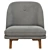 Elegant Georgia Chair: Stylish & Comfortable 3D model small image 4