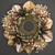 Organic Wheat Decor Wreath 3D model small image 1