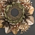 Organic Wheat Decor Wreath 3D model small image 2