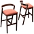 Sleek Venus Bar Stool 3D model small image 4