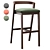 Sleek Venus Bar Stool 3D model small image 8