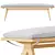 Elegant Wingrove Upholstered Bench 3D model small image 3