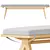 Elegant Wingrove Upholstered Bench 3D model small image 1