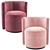 Fendi Casa Loulou Velvet Armchair 3D model small image 4