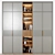 Modern Wood Handle Wardrobes 36 3D model small image 1