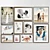 10-Piece Multi-Frame Wedding Art Set 3D model small image 3