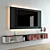 Customizable Uffizi TV Wall Unit 3D model small image 2