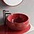 Ceramica Cielo Delfo Set 4: Vanity, Washbasin & Mirror 3D model small image 2
