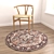 Round Rug Set: Versatile 3D Rugs 3D model small image 2