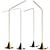 Sleek Acus Floor Lamp by Betec 3D model small image 1