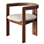 Pigreco Wooden Chair: Elegantly Crafted and Versatile 3D model small image 1