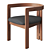 Pigreco Wooden Chair: Elegantly Crafted and Versatile 3D model small image 2
