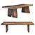 Houston Live Edge Wood Table | Arka Living 3D model small image 1