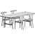 Modern Scandinavian Dining Set by Carl Hansen 3D model small image 3