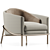 Sleek Bobby Landham Armchair 3D model small image 1
