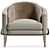Sleek Bobby Landham Armchair 3D model small image 3