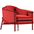 Sleek Bobby Landham Armchair 3D model small image 4