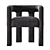 CB2 Stature Black Chair: Modern Elegance for Your Space 3D model small image 2