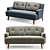 Morgan Brompton Sofa: Elegant Comfort 3D model small image 1