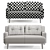 Morgan Brompton Sofa: Elegant Comfort 3D model small image 4