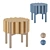 Sleek Drum Stool: Contemporary Design 3D model small image 1