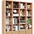 Versatile Oak Finish Kallax Rack 3D model small image 2