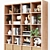 Versatile Oak Finish Kallax Rack 3D model small image 3