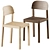 Muuto Wooden Workshop Chair 3D model small image 1