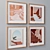 4-Piece Wall Painting Set - Various Frame Colors 3D model small image 1