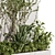 Botanical Bliss: Outdoor Vertical Garden 3D model small image 3