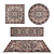 Versatile Set of 8 Rugs 3D model small image 1