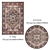 Versatile Set of 8 Rugs 3D model small image 2