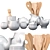 Stylish Kitchen Dish Set 3D model small image 2