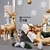 Lucky Reindeer Figurines Set 3D model small image 2