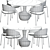 Modern Potocco Fast Dining Table: Stylish and Functional 3D model small image 5