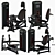 Tuffstuff-inspired Gym Equipment 3D model small image 7