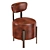 Elegant Melange Vanity Stool 3D model small image 1