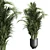 Concrete Palm Pot - Indoor Plant Vase 3D model small image 1