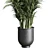 Concrete Palm Pot - Indoor Plant Vase 3D model small image 2