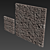 Stone Panel Cube: Decor with Holes 3D model small image 6