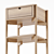 Scandinavian Simplistic Charm - DALBY Bedside Table by JYSK 3D model small image 2