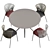 Customizable Ola Chair & OTX Table 3D model small image 5