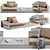 Flexform Freeport Outdoor Sofa - Modern, Stylish and Durable 3D model small image 1